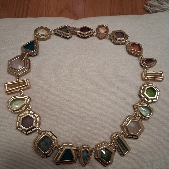 Stella & Dot Candy Gems Multicolor Gemstone Necklace and Bracelet Set - Picture 6 of 15